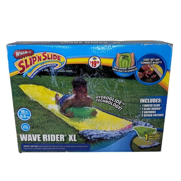 Wham-o Slip 'N Slide Wave Rider XL With 1 Slide Boogie New In Box - Picture 1 of 7